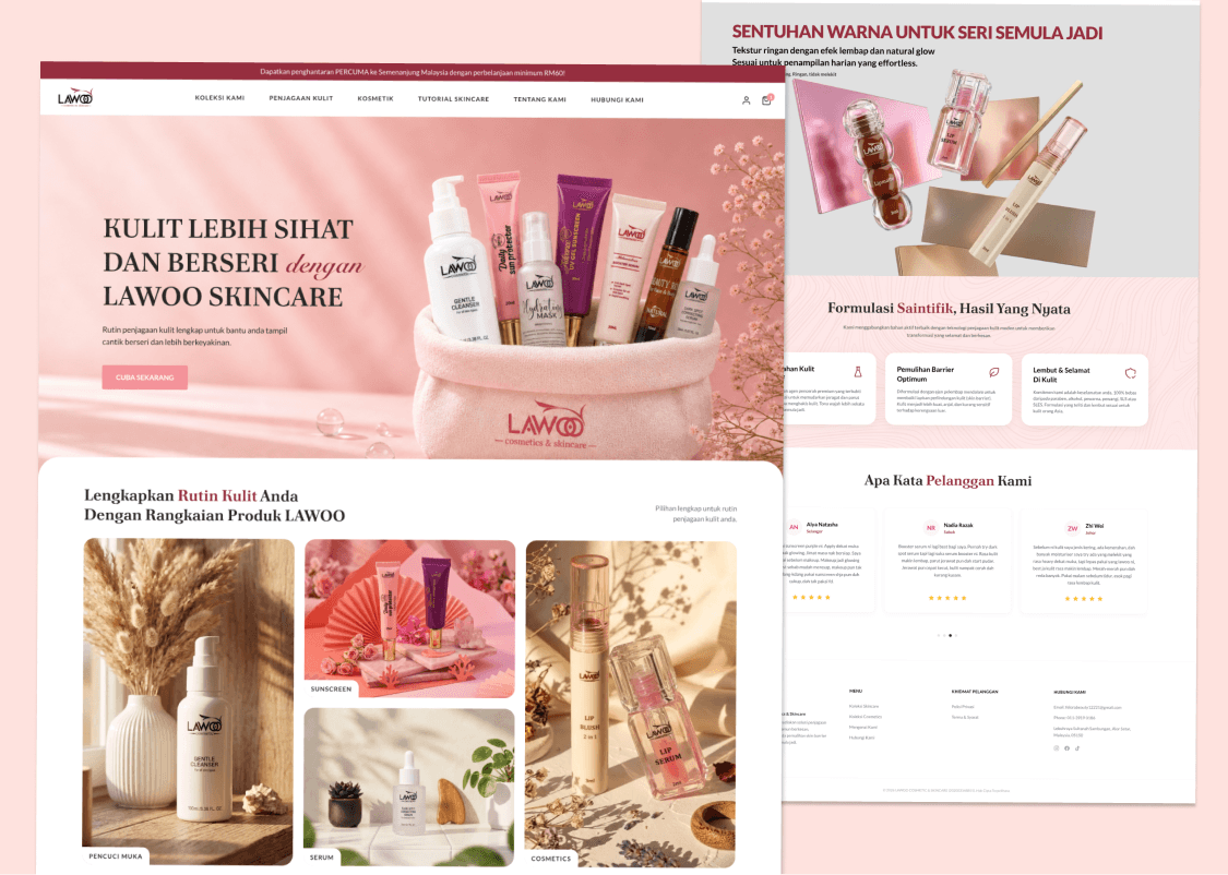 Lawoo Cosmetics & Skincare project preview